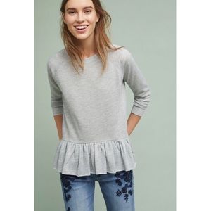 NWT Anthropologie peplum sweatshirt